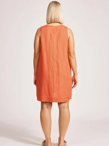 Eb + Ive Miramar Tank Dress Coral