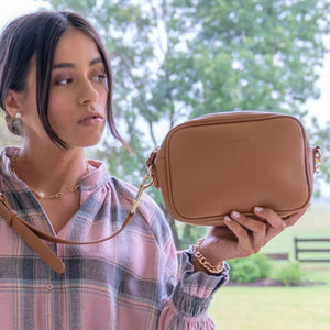 Zjoosh Ruby Sports Cross Body Bag Tan