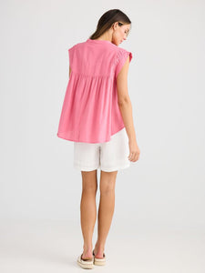 Holiday Clementine Top Cosmo Pink