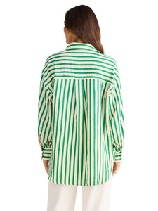 Brave + True Ezra Shirt Jade Stripe