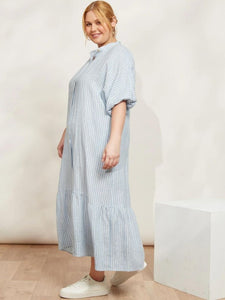 Eb + Ive Sojourn Stripe Dress Coast