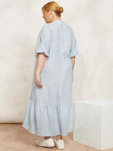 Eb + Ive Sojourn Stripe Dress Coast