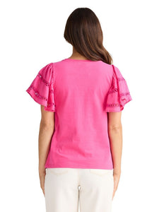Brave + True Chloe Tee Hot Pink