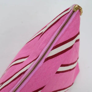 Mosey Me Cosmetic Case Raspberry Stripe