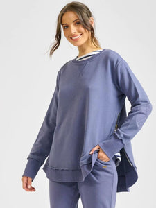 Est 1971 High-Low Zipside Sweatshirt Old Navy