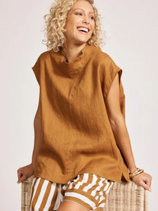 Eb + Ive Miramar Top Caramel