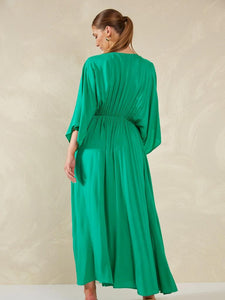 Haven Lipari Tie Dress Verde