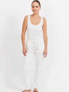 Haven Dalton Denim Pant White