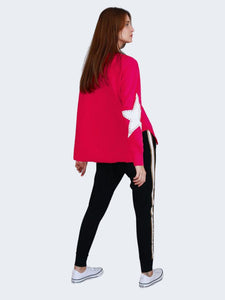 3rd Story Peyton Twin Star Sweater Pink Flash