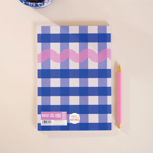 Good Tuesday A5 Cobalt Check Notebook