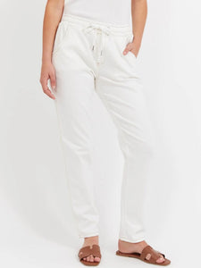 Haven Dalton Denim Pant White
