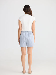 Brave + True Bobbi Short Blue Pinstripe
