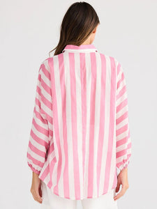 Holiday Cliffside Shirt Pink Stripe