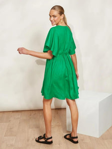 Eb + Ive Halcyon Tie Dress Emerald