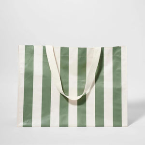 Sunny Life Carryall Beach Bag The Vacay Olive Stripe