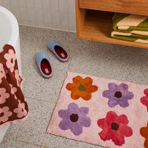 Mosey Me Bath Mat Candy Flowerbed