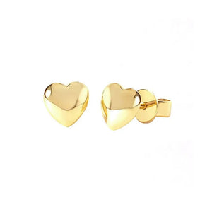 Greenwood Designs Olivia Delicate Heart Stud Earrings Gold