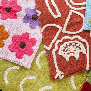 Mosey Me Bath Mat Candy Flowerbed