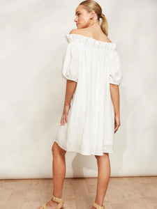 Eb + Ive  Halcyon Ruched Dress Opal