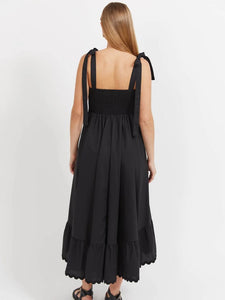 Haven Brasilia Tie Maxi Dress Black