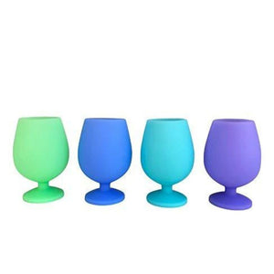 Porter Green Stemm Summer Silicone Unbreakable Wine Glasses