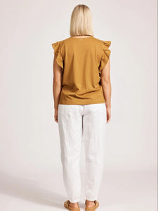 Eb + Ive Francia Frill Tank Caramel