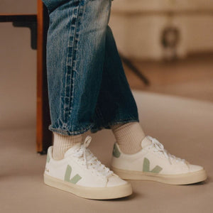 Veja Campo Leather White Matcha