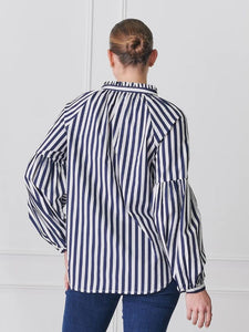 Zjoosh Jo Stripe Shirt Navy
