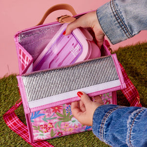 The Somewhere Co Lunch Satchel Flowerburst