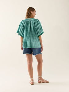 Isle Of Mine Esther Shirred Top Baltic