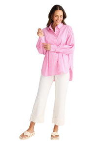 Brave and True Isabel Shirt Pink Stripe