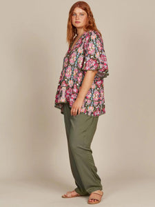 Isle Of Mine Esme Top Olive Fleuron