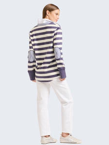 EST 1971 Rugby Cotton Sweatshirt Old Navy Stripe