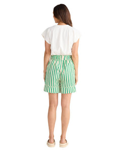 Brave + True Esplanade Short Jade Stripe