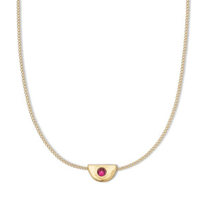 Palas July Ruby Birthstone Necklace