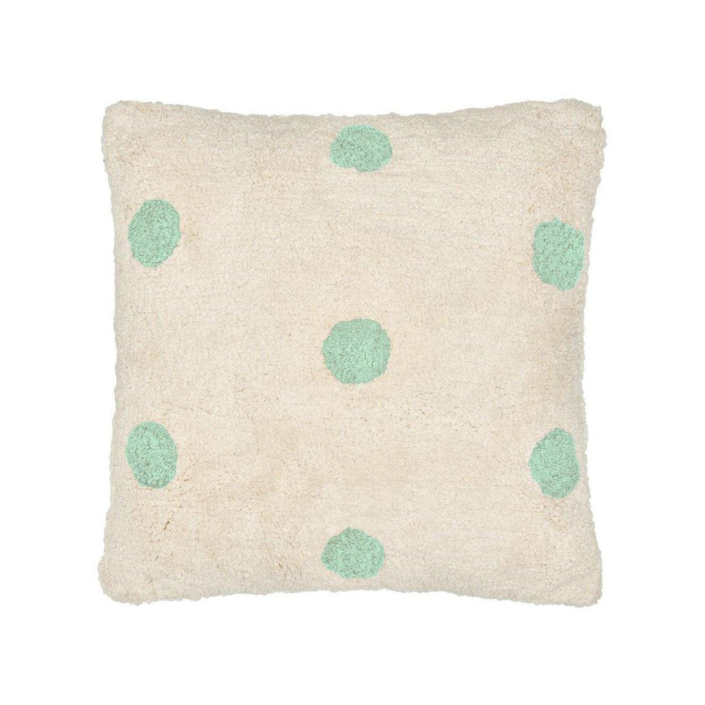 Castle and Things Green Spot Shag Cushion - 5Five7Five
