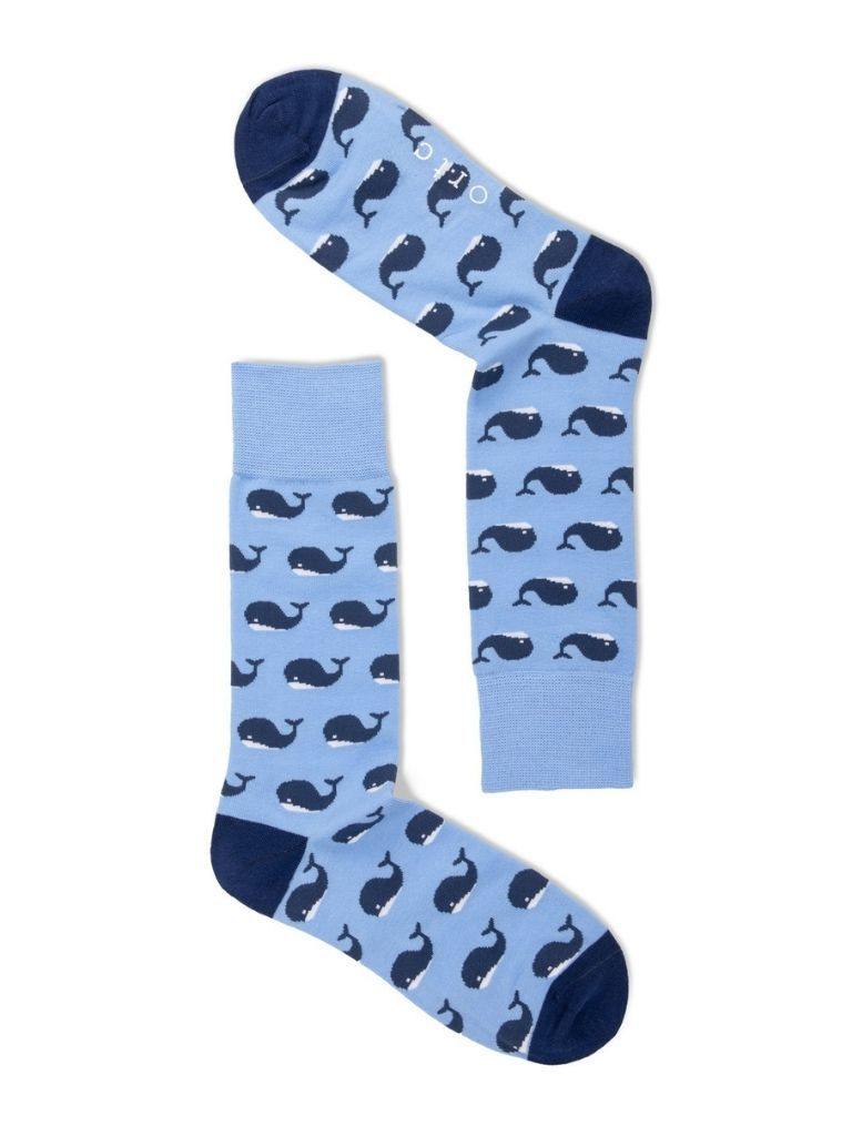 ORTC Pale Blue Whales Socks - 5Five7Five
